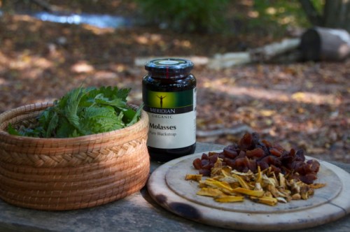 Ingredients for iron tonic.